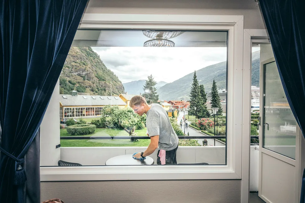 Arkivfoto fra Fretheim Hotell i Flåm. Foto: Johannes Worsøe Berg