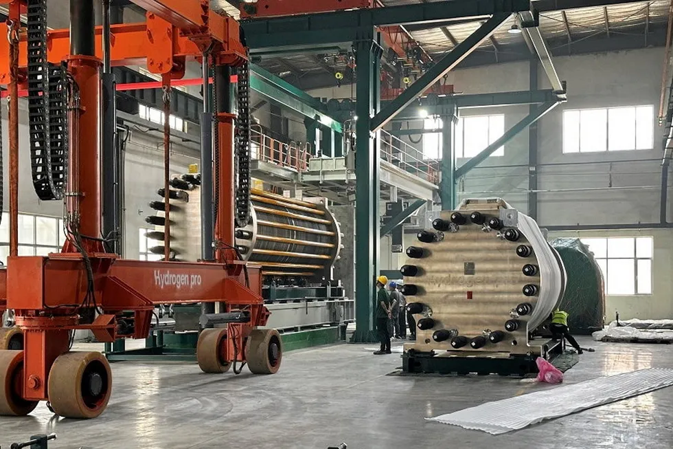 HydrogenPro’s facility in Tianjin.