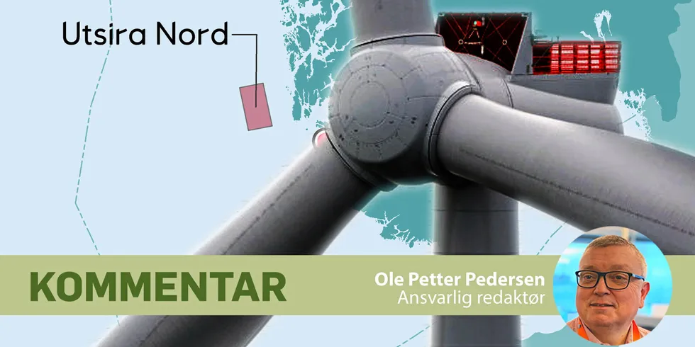 To felt på 500 MW hver ved Utsira Nord kan kreve 80 milliarder kroner i statsstøtte, forutsatt en strømpris på 70 øre/kWh og DNVs nyeste forventninger til kostnadsnivå.