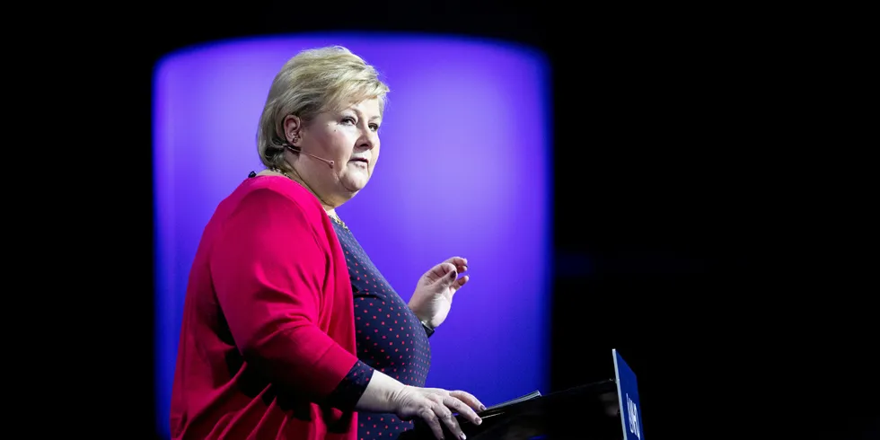 Statsminister Erna Solberg.