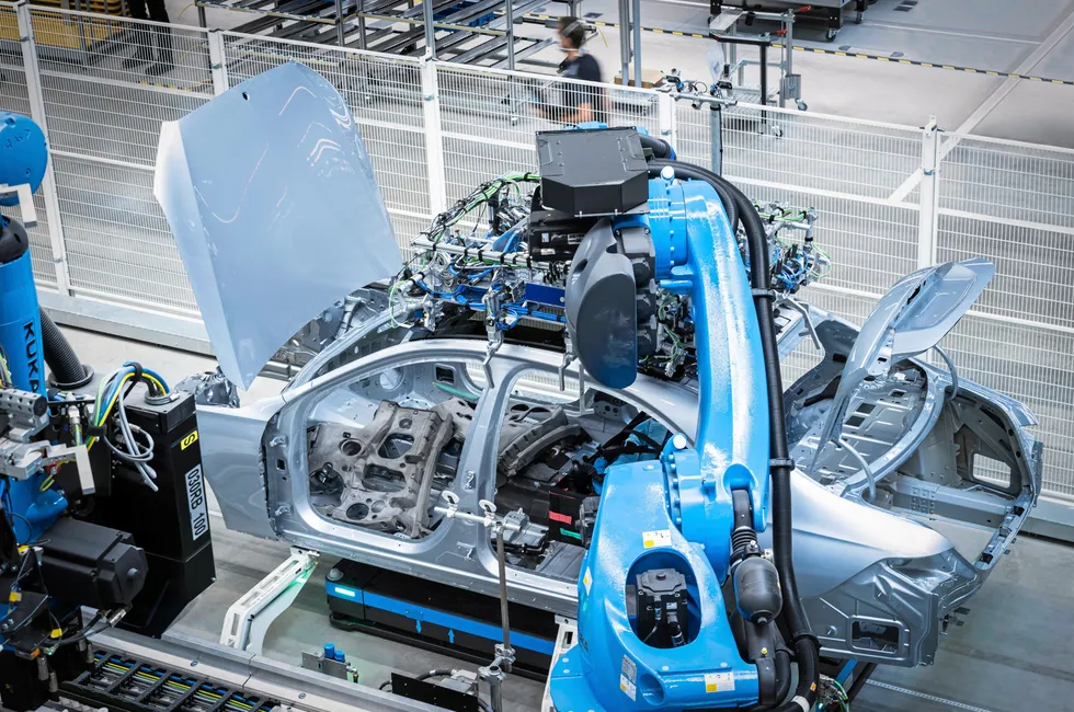 Mercedes Benz car manufacturing facility.