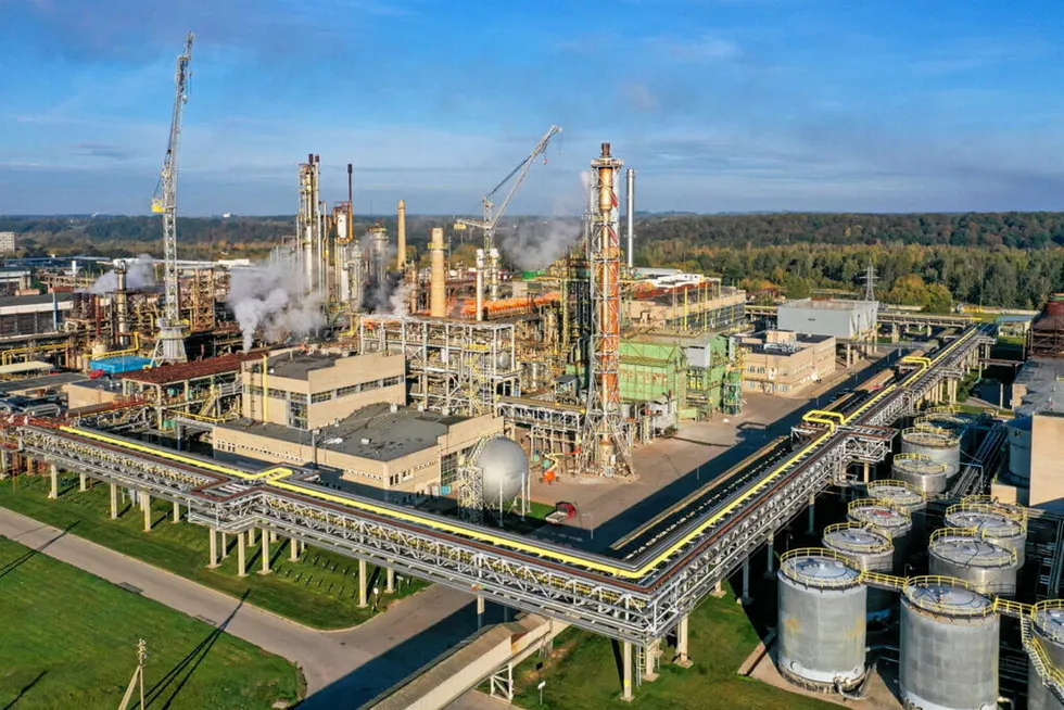 The Achema fertiliser complex in Jonava, Lithuania.