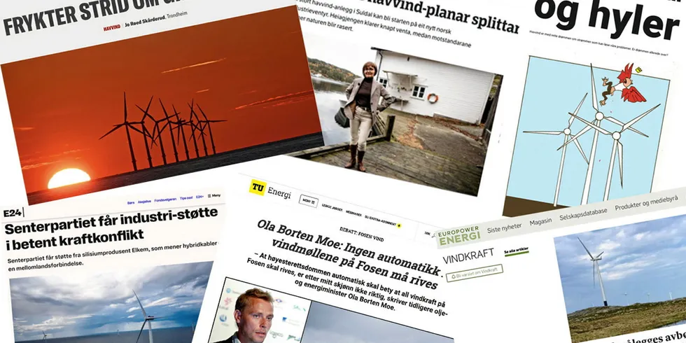 Norske medier skrev mindre om vindkraft men mer om havvind i 2021.