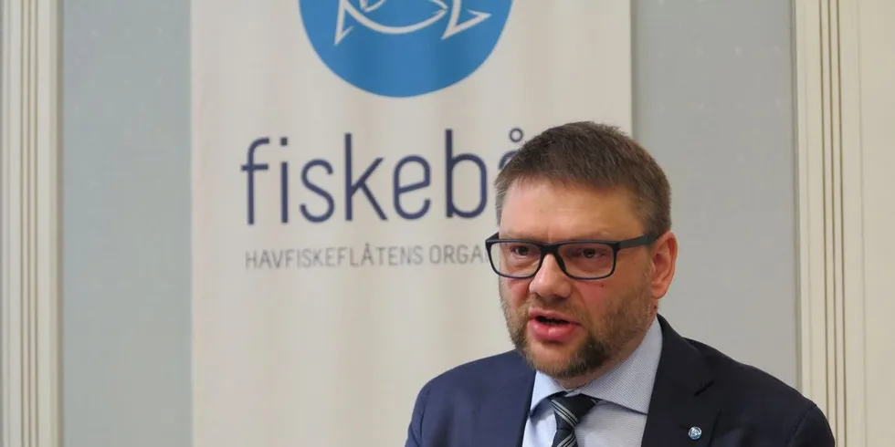 Fiskebåt-leder Jonny Berfjord vil ha kontor for Fiskebåt i Oslo. Om han vil samlokalisere kontoret med Norges Fiskarlag, vil han ikke ha noen mening om nå. Foto: Nils Torsvik
