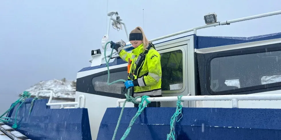 Elisabeth Røsseth er lærling hos Bjørøya på andreåret.