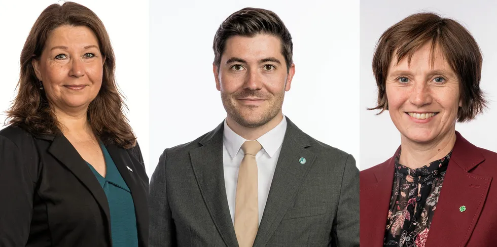 Både Høyres Turid Kristensen (til venstre) og Venstres Grunde Almeland varsler at de nå stiller spørsmål til forbrukerminister Kjersti Toppe (Sp) etter Europowers siste sak om angrerettsaken.