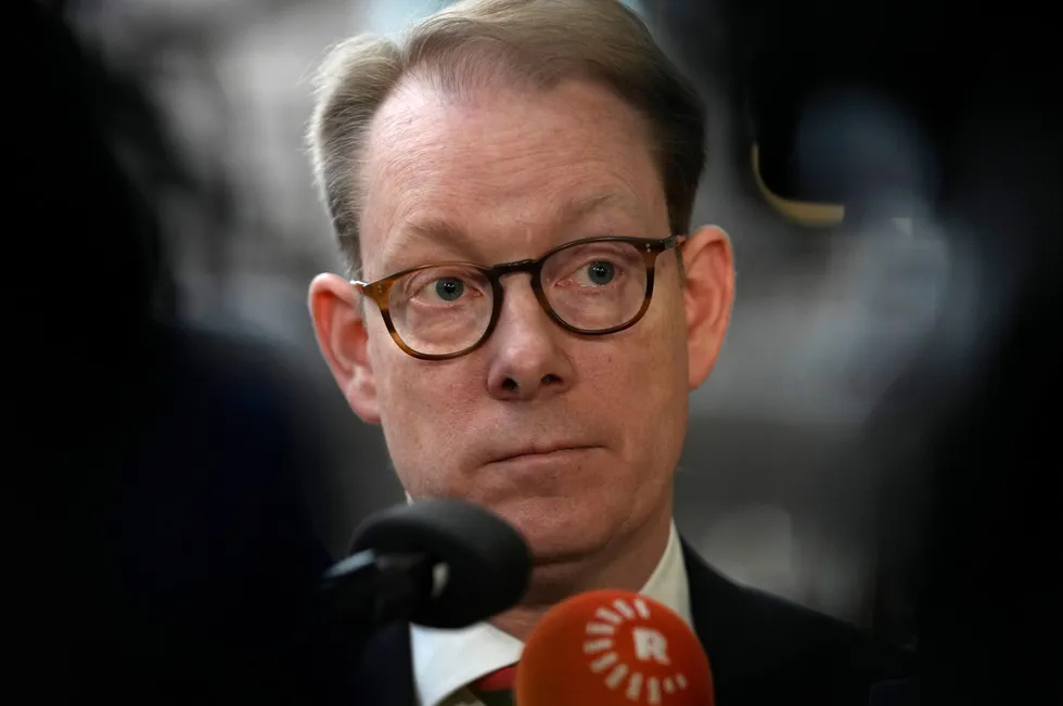 Sweden's Foreign Minister Tobias Billstrom.