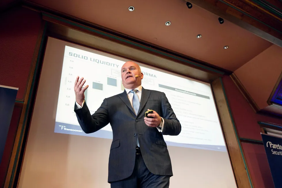 Drillship delight: Transocean chief executive Jeremy Thigpen