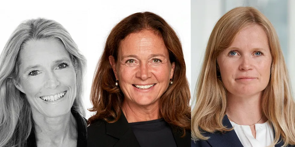 Dette er de tre kvinnene kommer på inntektstoppen av kraftbransjens kvinnelige ledere. Fra venstre; advokat Caroline Lund i Lund & Co, konsernsjef Hilde Tonne i Statnett og konserndirektør for vind- og solkraft i Statkraft, Birgitte Ringstad Vartdal.