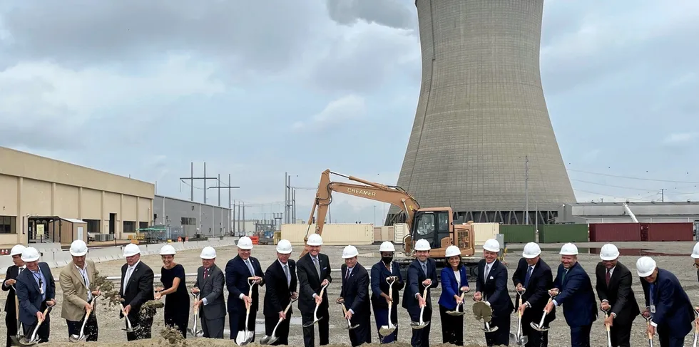 Groundbreaking at New Jersey Wind Port, attended by New Jersey state governor Phil Murphy