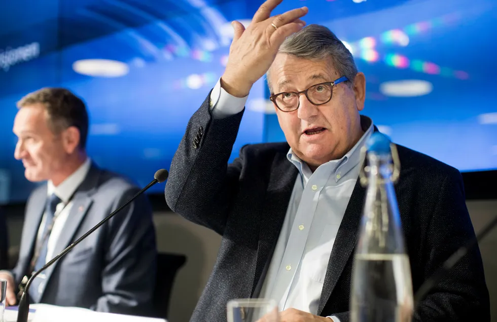 Per-Kristian Foss møter motbør for sin lederstil fra ansatte i Riksrevisjonen. Foto: Fredrik Solstad