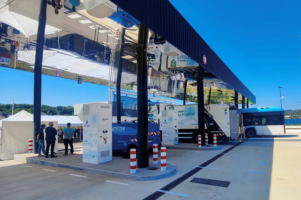 McPhy's recently-opened hydrogen refuelling station in Dijon, France