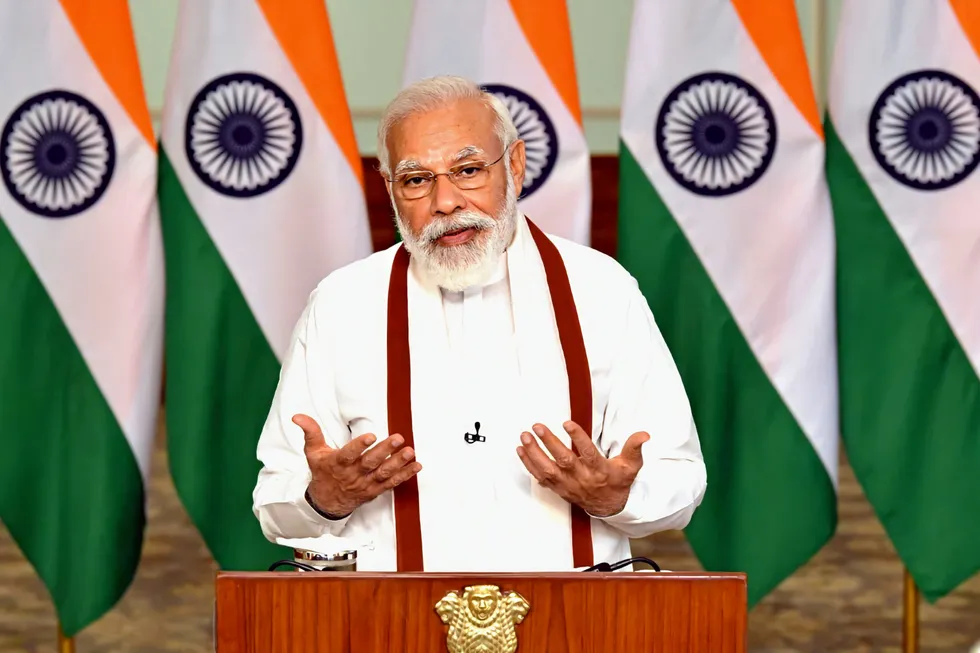 Indian prime minister Narendra Modi.