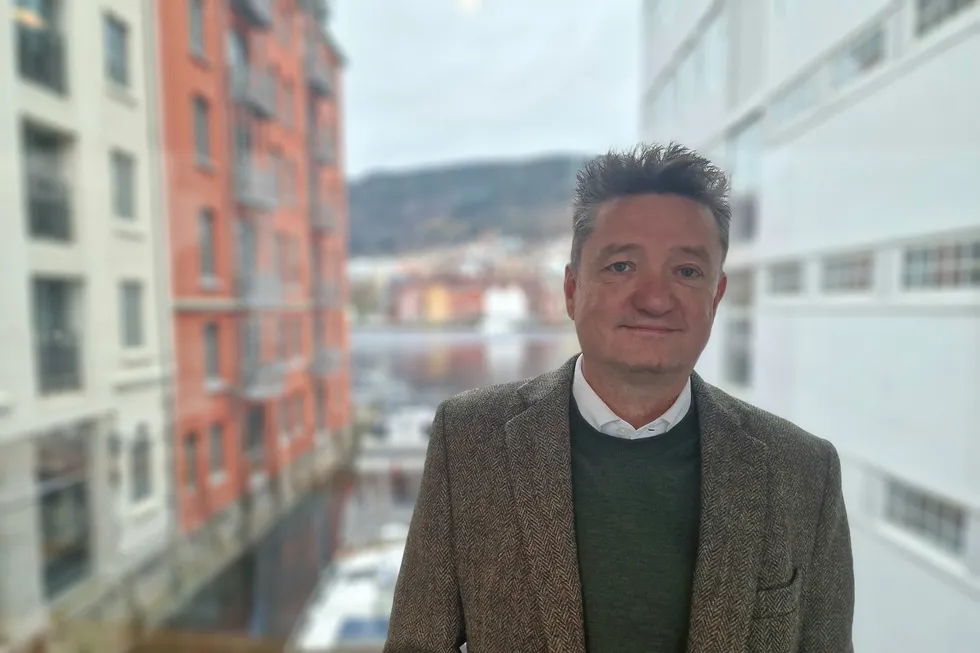 Kyrre Dale blir ny administrerende direktør i salgslaget Surofi. Her avbildet i rollen som industridirektør i Sjømat Norge under reguleringsmøtet i Bergen i fjor høst.