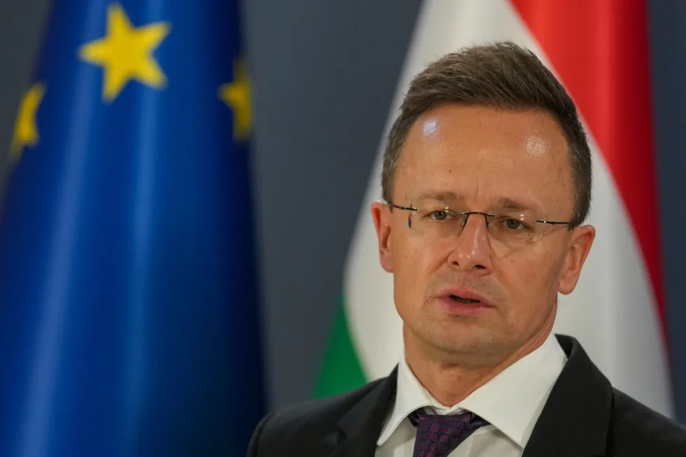 Hungary's Foreign Minister Peter Szijjarto.