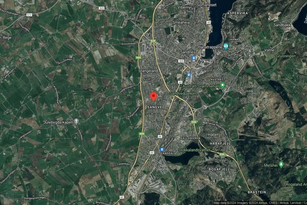 Området rundt Opalveien 21, Sandnes, Rogaland