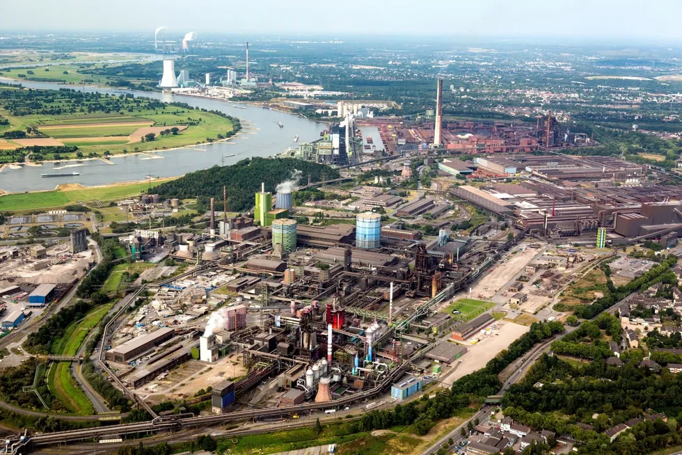 The Duisburg steelworks