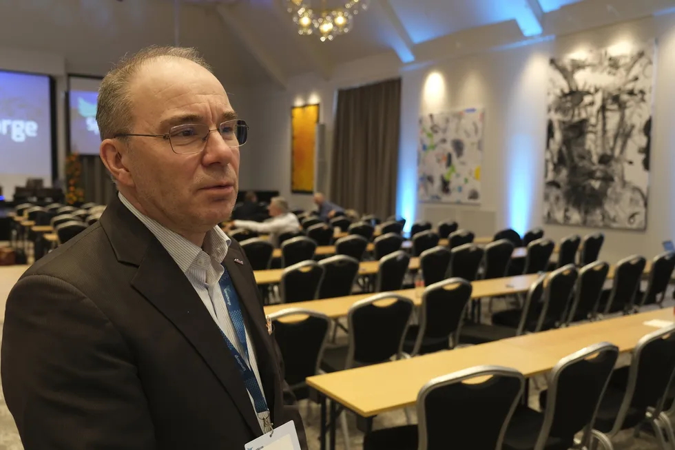 Eirk J. Osland i Osland Havbruk, her på Sjømat Norges årskonferanse i Ålesund tidligere denne uken.