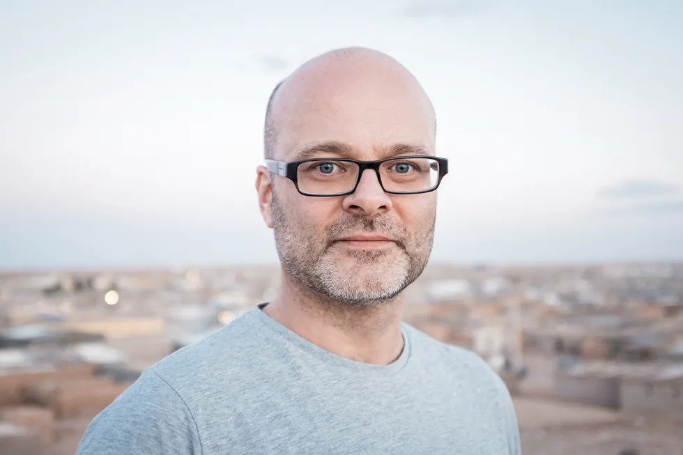 Erik Hagen. Leder støttekomiteen for Vest-Sahara.