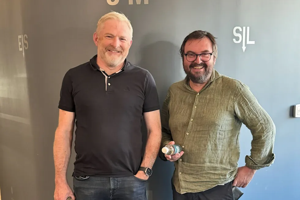 Egil Sandvik i Salt Ship Design og Sigurd Johannessen i Solstad Offshore.