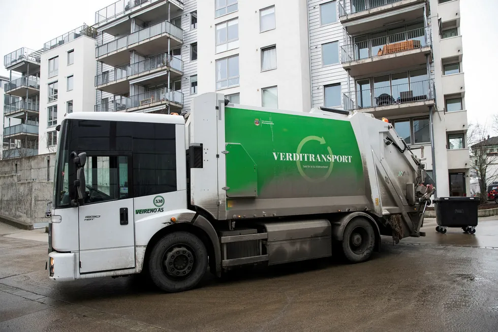 Renovasjonsselskapet Veireno leverte tirsdag konkursbegjæringen i Follo tingrett. Foto: Håkon Mosvold Larsen / NTB Scanpix