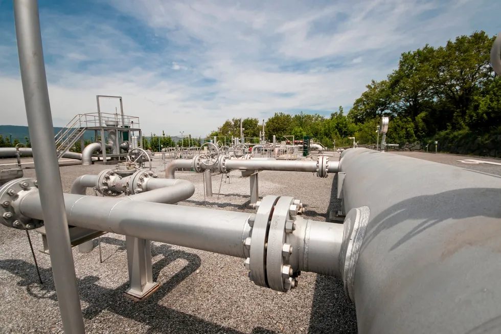 The Irún international connection between French and Spanish gas networks.