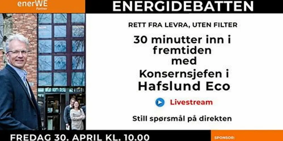 Se ENERGIDEBATTEN med Finn Bjørn Ruyter her 10:00