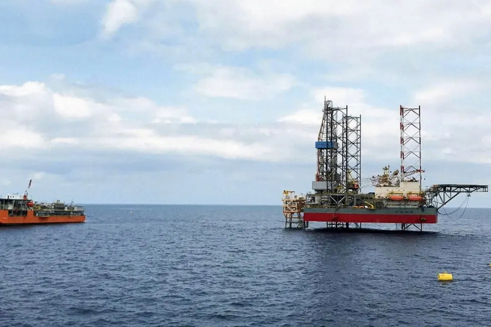 Exploitation: development drilling at the Apsara field offshore Cambodia.