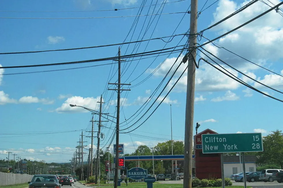 US power network lines.