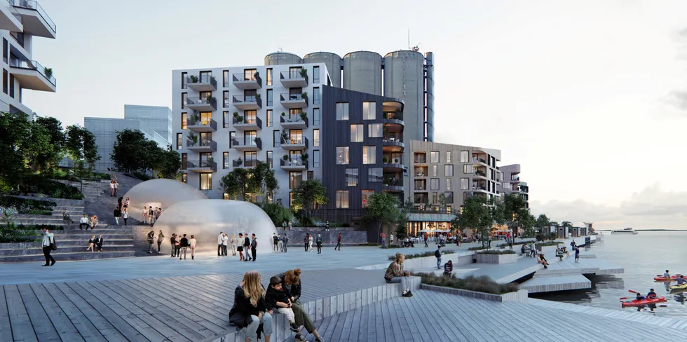 Løsningen på Slemmestad, som baserer seg på renset avløpsvann, er den første i sitt slag i Norge