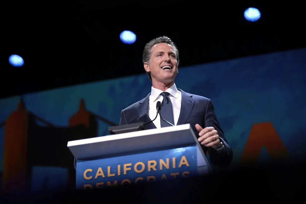 California Governor Gavin Newsom.
