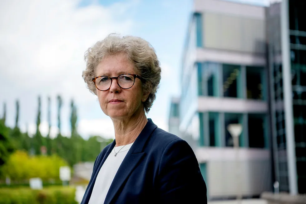 Administrerende direktør Hilde Merete Aasheim ønsker ikke å spekulere i om den amerikanske straffetollen deres tyske datterselskap er påført kan være politisk motivert.