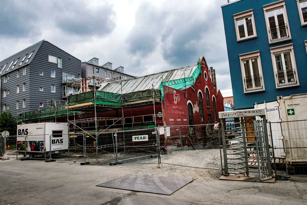 «Grüner Village» er et av boligprosjektene til Sandvold Holding gjennom selskapet Naturbetong. Foto: Fartein Rudjord