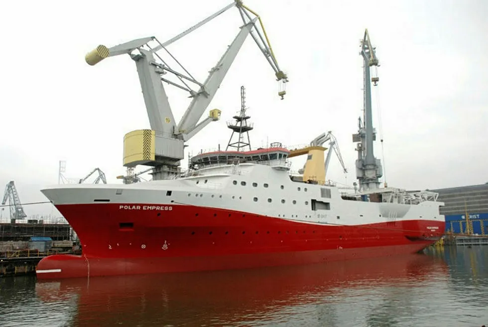 Oman-bound: seismic vessel Polar Empress