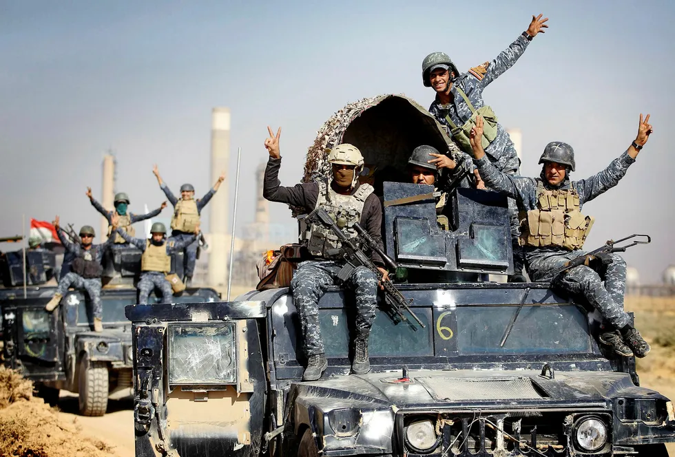 Irakiske styrker inntok mandag deler av Kirkuk. Foto: Ahamad Al-Rubaye/AFP/NTB Scanpix