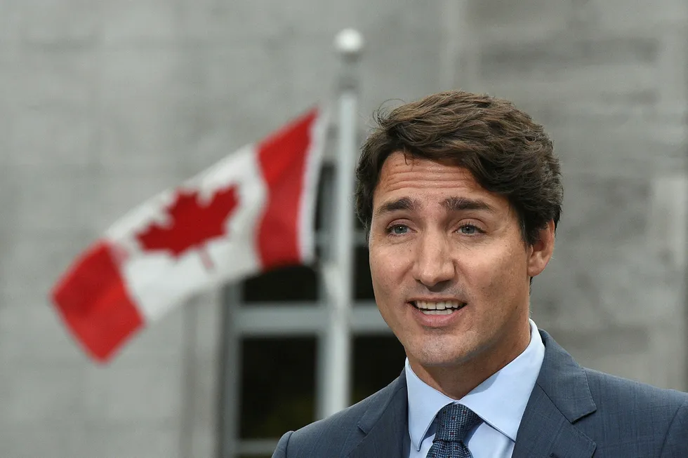 Canadas statsminister Justin Trudeau kommenterte pågripelsen fredag midt i valgkampen.