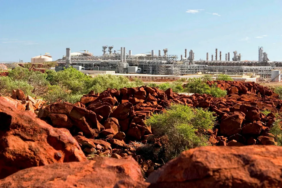 Supply glut: the North West Shelf's Karratha gas plant in Western Australia