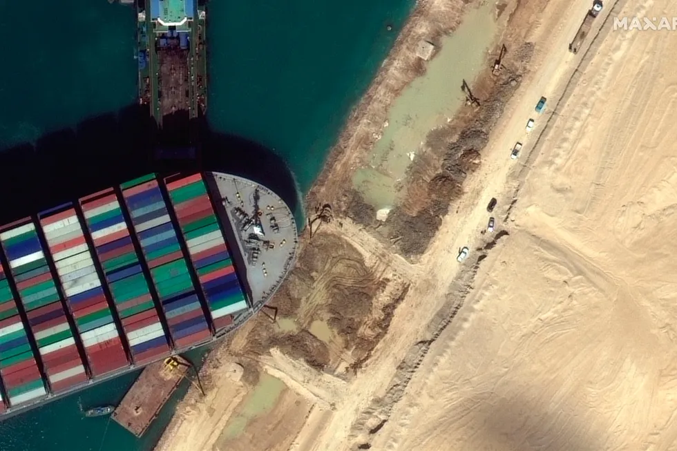 Disruptor: the Ever Given container ship lodged in the Suez Canal