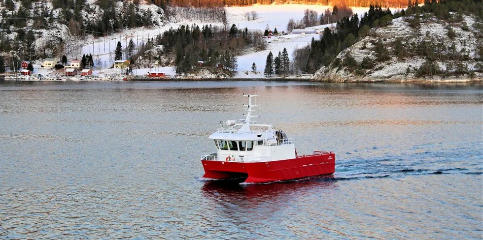 Båten Aida ble i desember 2018 levert fra Moen Marin til Imenco Havbruk