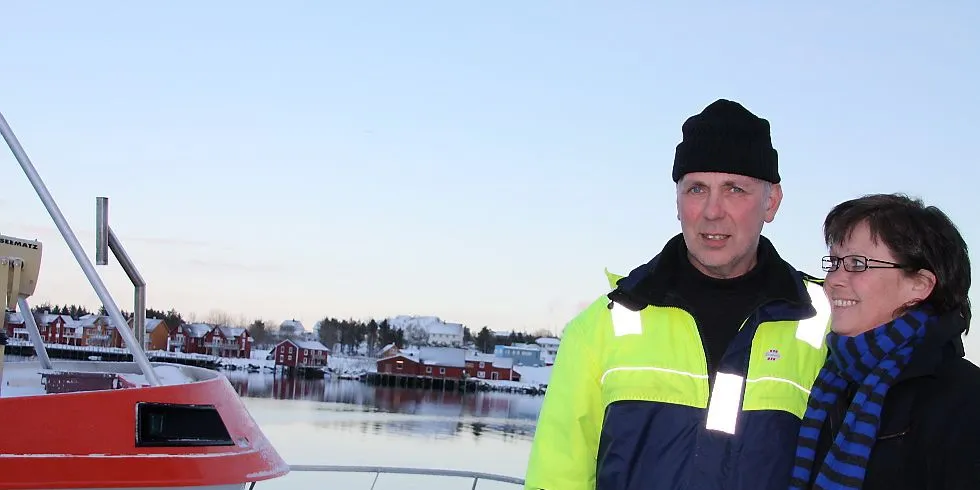 Asbjørn Olsen og Aleidis Olsen eier "Ballstadgutt jr.", Arkivfoto: Terje Jensen