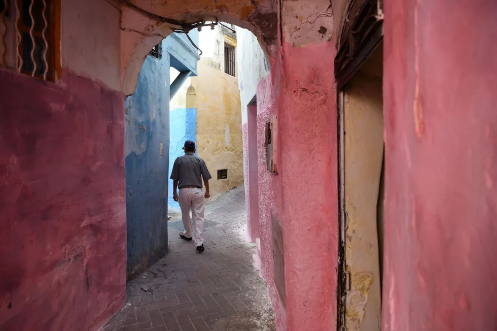 Turning point: a man walks in the Old City of Tangier in Morocco where Chariot's proposed Anchois gas project gains momentum