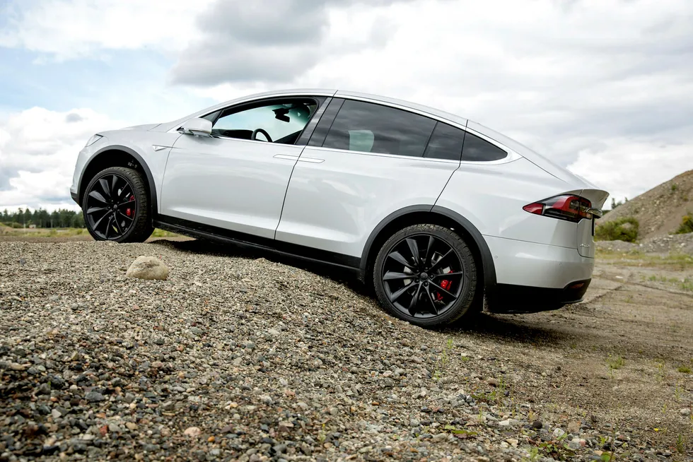 Tesla Model X tiltrakk seg flest seere på DNtv i 2016. Foto: Fredrik Bjerknes