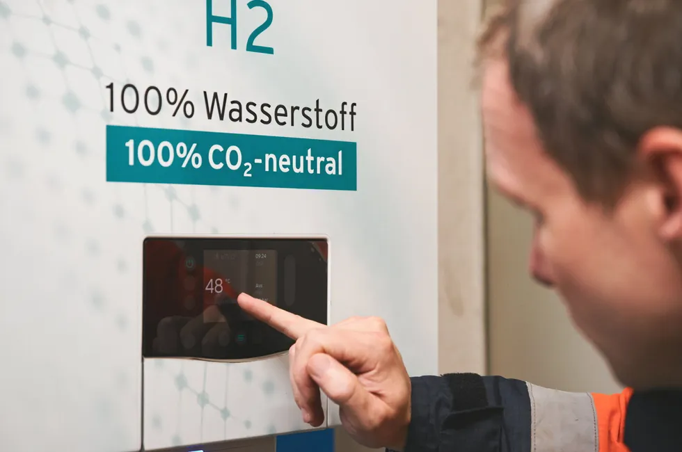 One of the Vaillant 100% hydrogen boilers used in the H2Direkt pilot project.