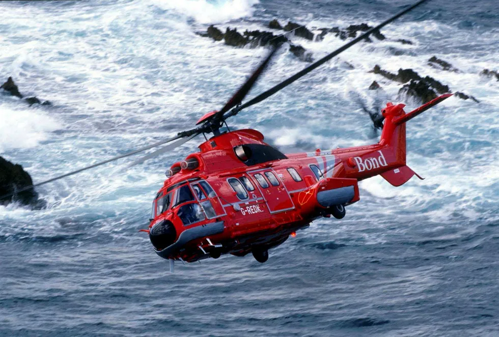 Look where you're going: a Bond Super Puma AS332L Mark II helicopter
