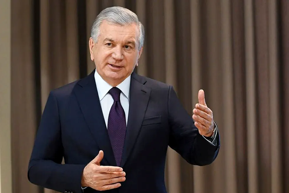 Extended term: Uzbekistan President Shavkat Mirziyoyev.