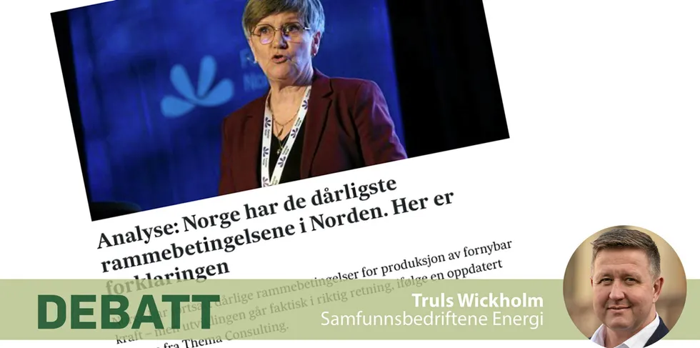 – Norge dårligst i Norden på rammevilkår: Nå må vi få på plass en nasjonal energiplan