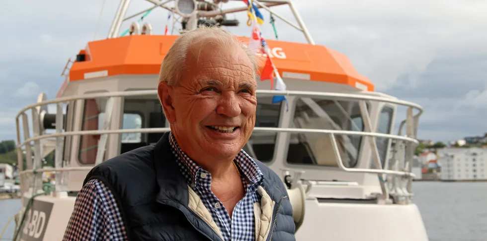 Johs Ersnes er daglig leder for Jemar Norpower AS som har levert båten «Skarberg».