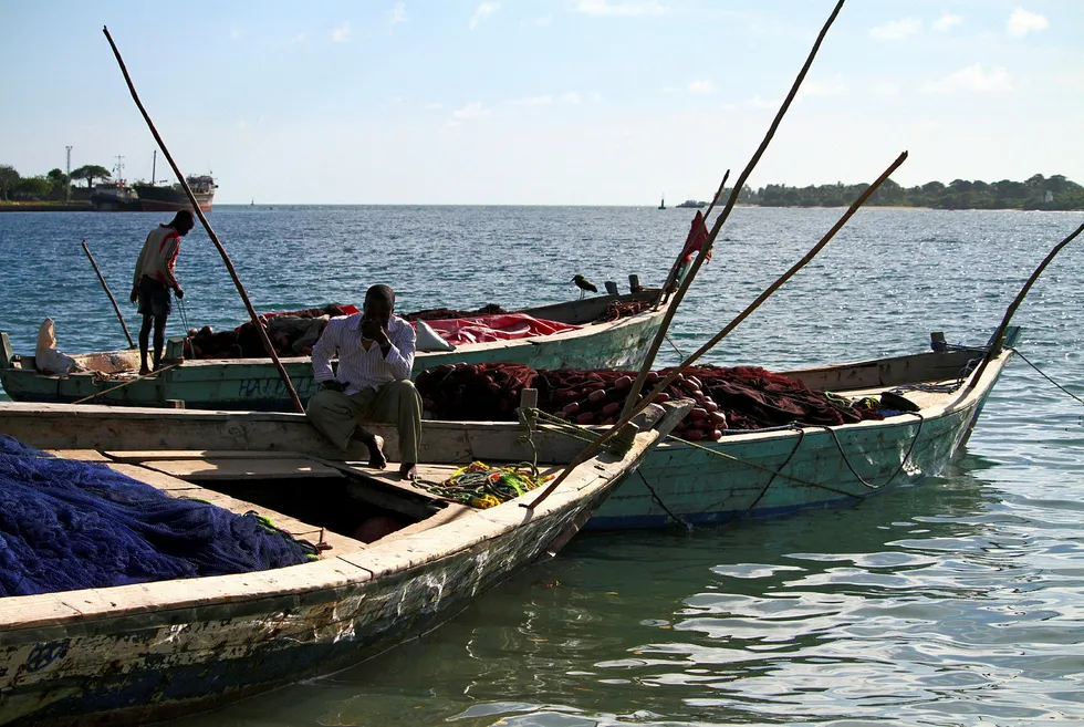 Extension: Tanzanian fishermen in Mtwara town, close to Aminex's Ntorya gas field