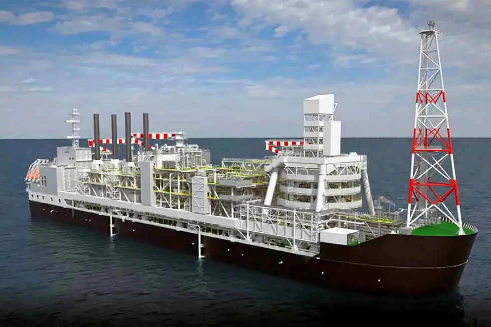 Plans: a concept image of the proposed Rosebank FPSO