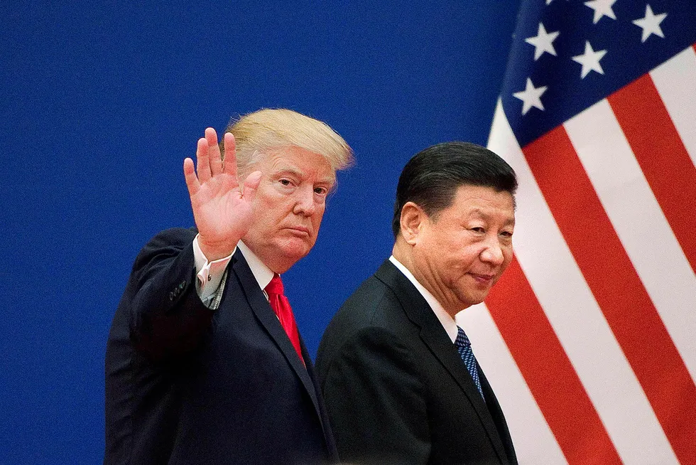 Kinas Xi Jinping og USAs Donald Trump avtalte en slags våpenstillstand dem i mellom; mens handelssystemet basert på WTO går en ublid skjebne i møte. Her fra et tidligere besøk i Beijing.